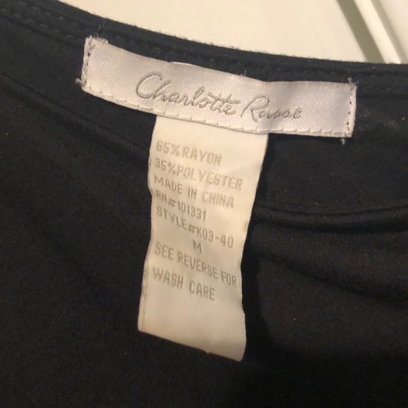 Black One-Shoulder Charlotte Russe Dress - Picture 3 of 3